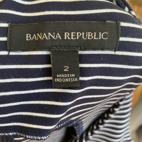 Banana Republic dress with navy and white stripes - Picture 3 of 4
